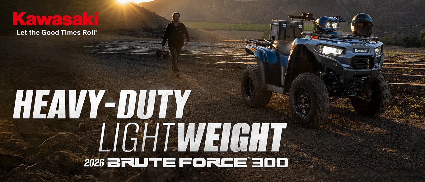 2026 Kawasaki Brute Force 300 – Heavy-Duty Lightweight